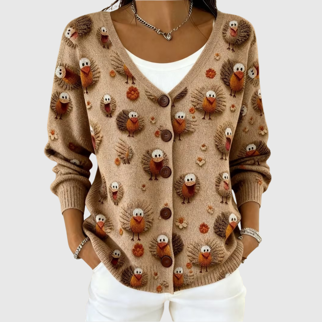 Henriette | Strikket cardigan med knapper