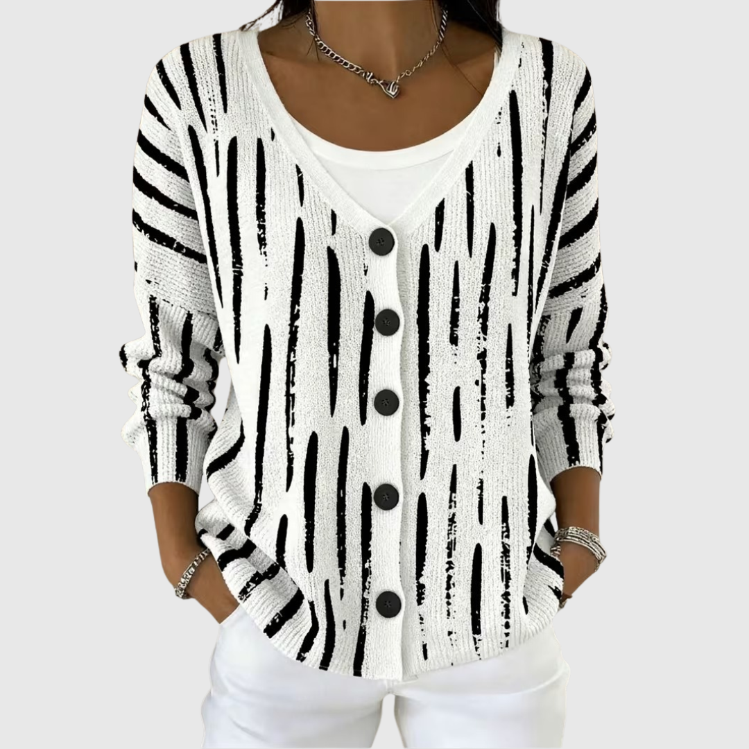 Françoise | Strikket cardigan med knapper