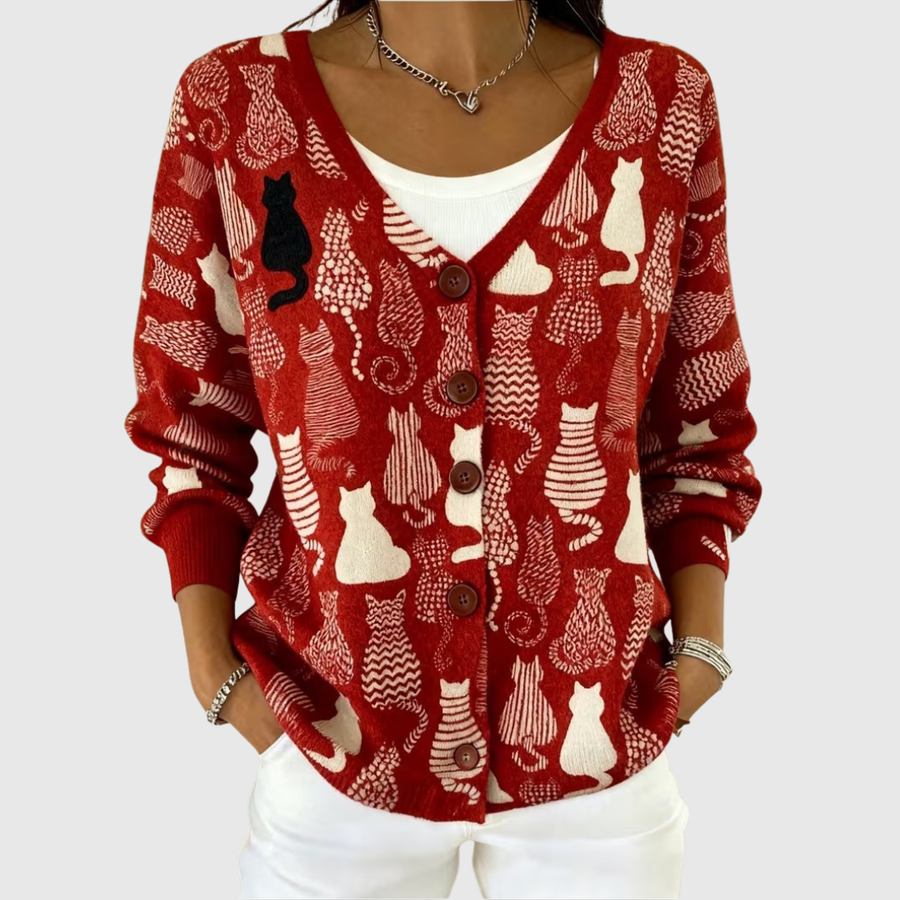 Annette | Strikket cardigan med knapper