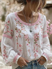 Mary | Blomstret bluse