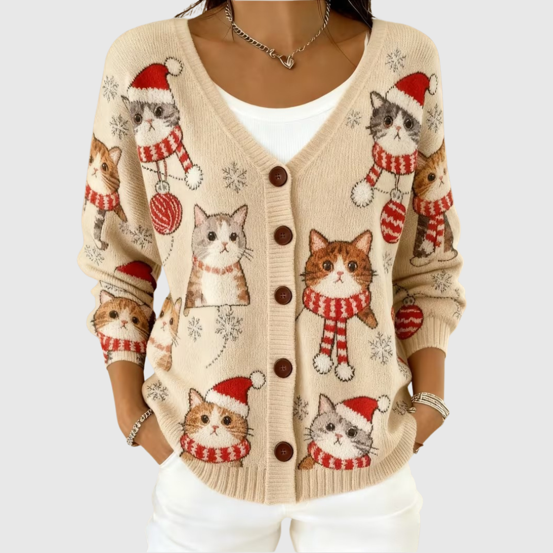Viviane | Strikket cardigan med knapper