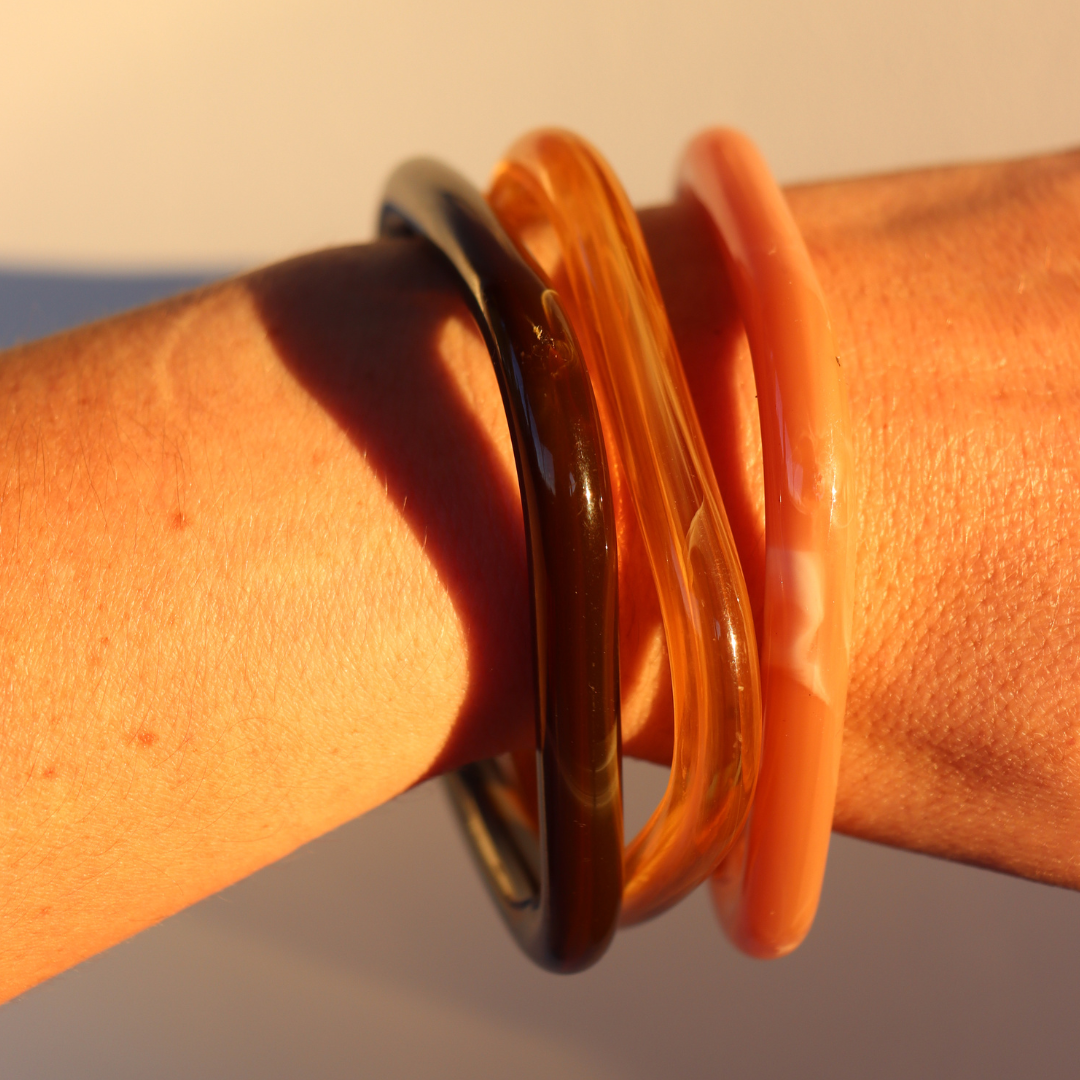 Club Paris rustfarvet armring