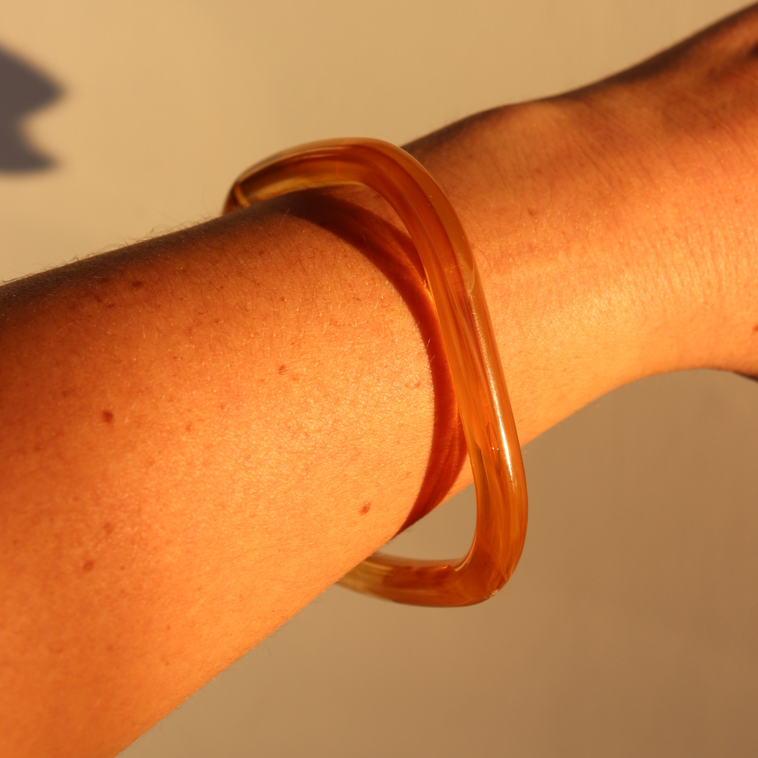 Club Paris rustfarvet armring