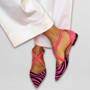 Fernanda | Zebra-ballerinaer med remme