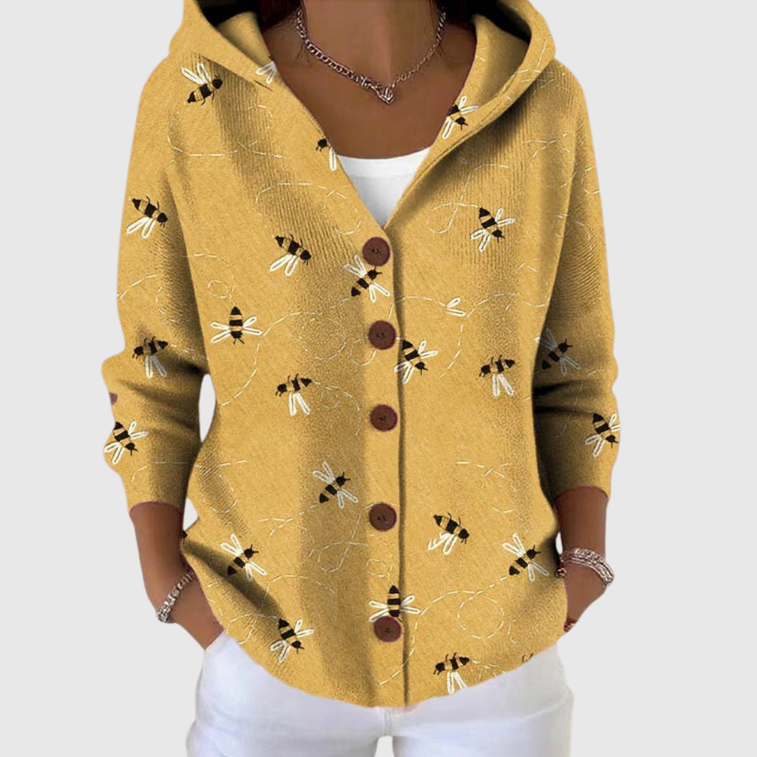 Corinne | Strikket cardigan med hætte