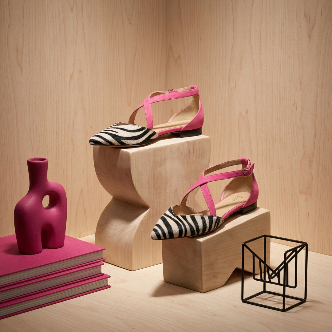 Fernanda | Zebra-ballerinaer med remme
