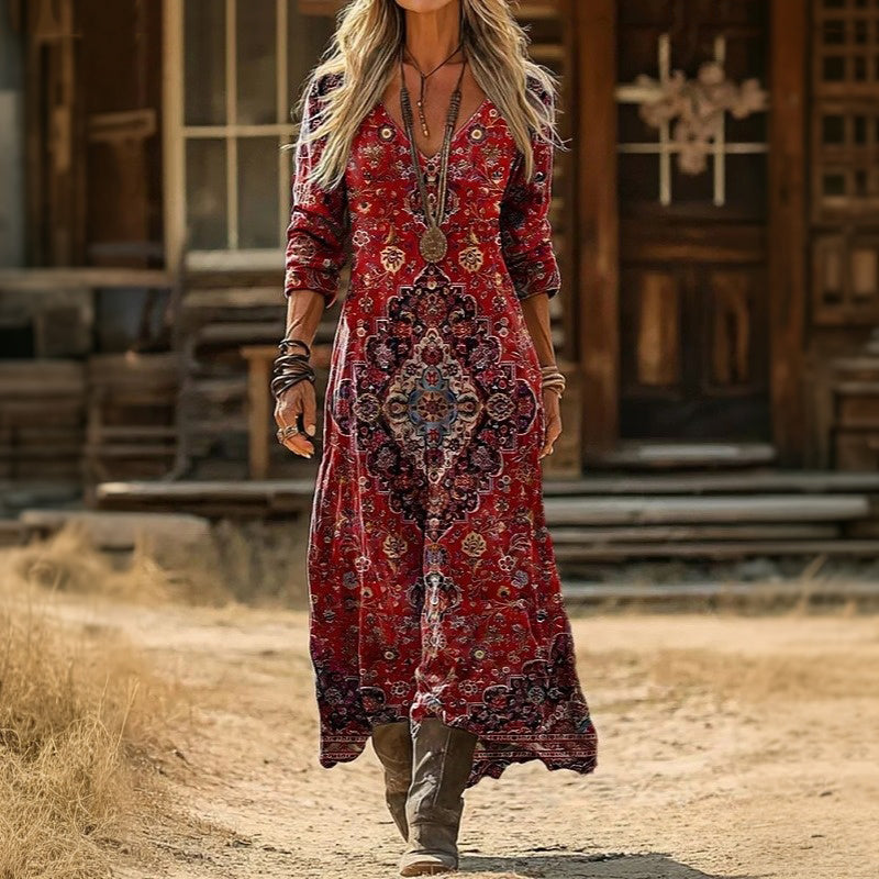 Samantha | Ubesværet elegant ankellang kjole