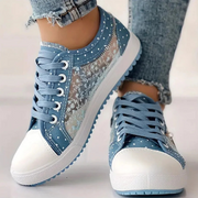 Adelaide | Sneakers med blondedetaljer