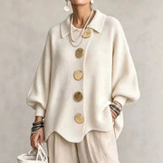 Karina | Oversized cardigan med krave og knapper