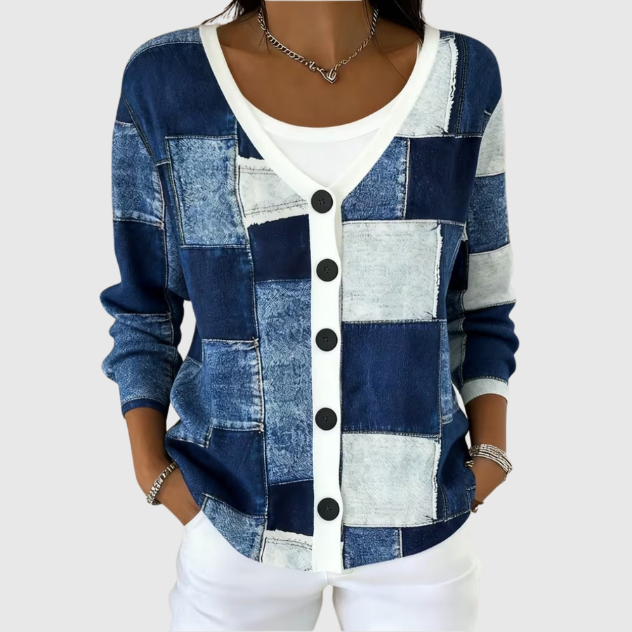 Jeannette | Strikket cardigan med knapper