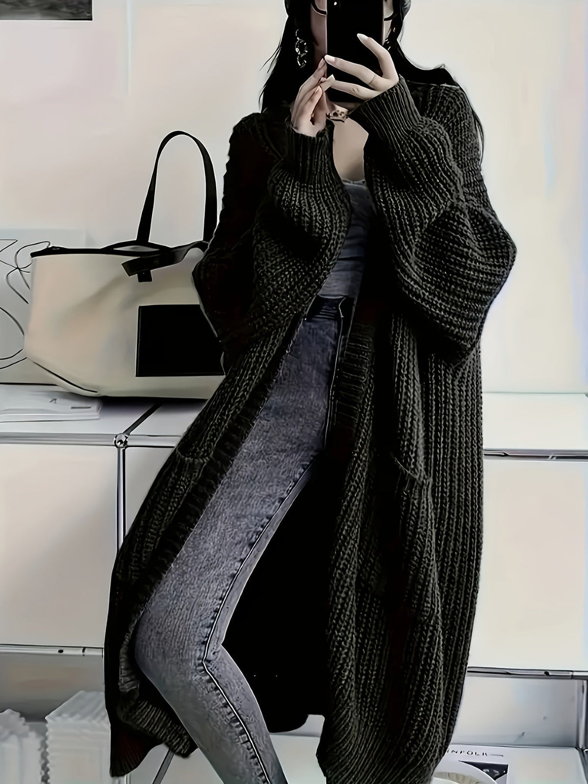 Leda | Hyggelig og selvsikker lang cardigan