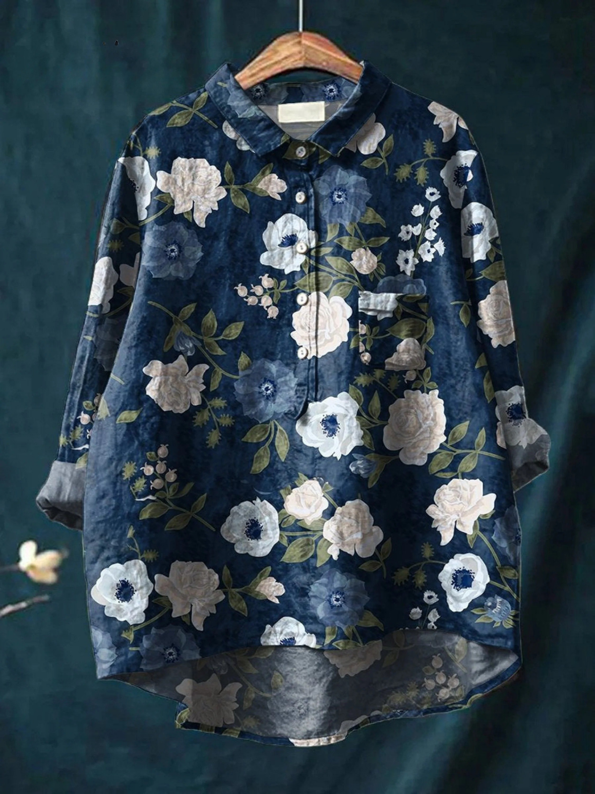 Lauren | Luftig bluse med blomster