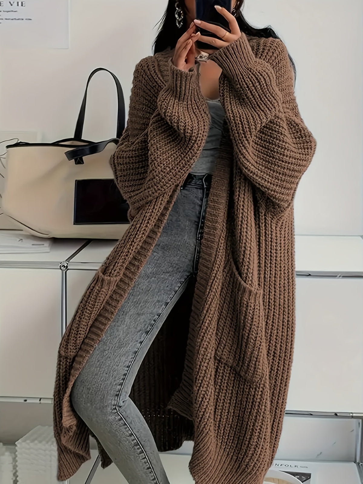 Leda | Hyggelig og selvsikker lang cardigan