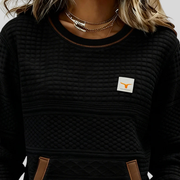 Noelle™ | Colorblock-sweatshirt med rund hals