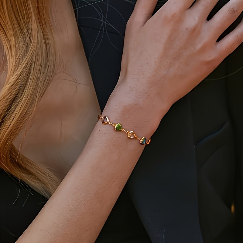 Armbånd med hjertevedhæng