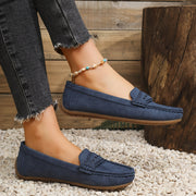Leonie | Ruskindsloafers med bølgekant