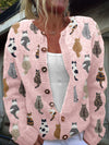 Lyserød cardigan