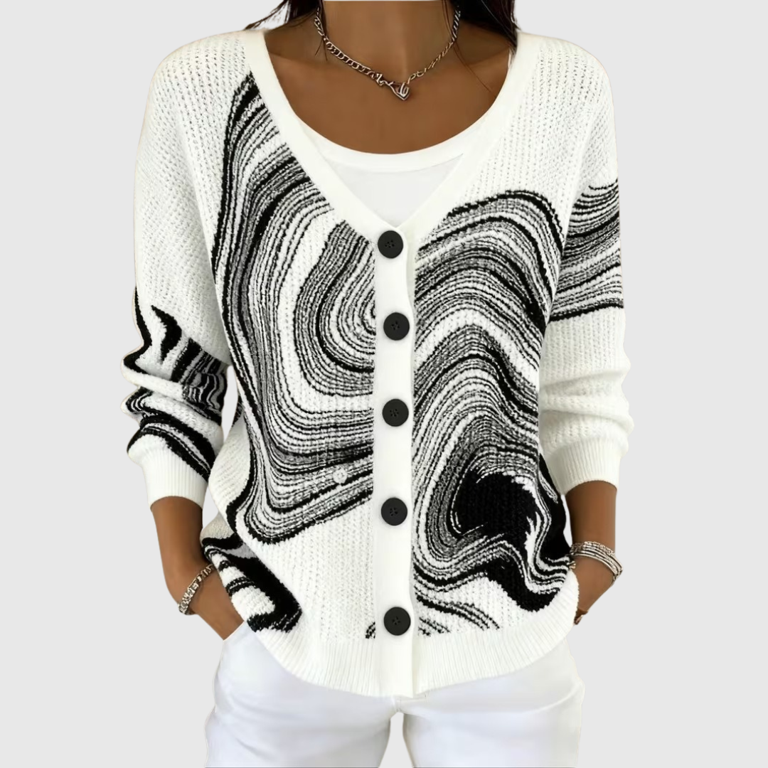 Cécile | Strikket cardigan med knapper