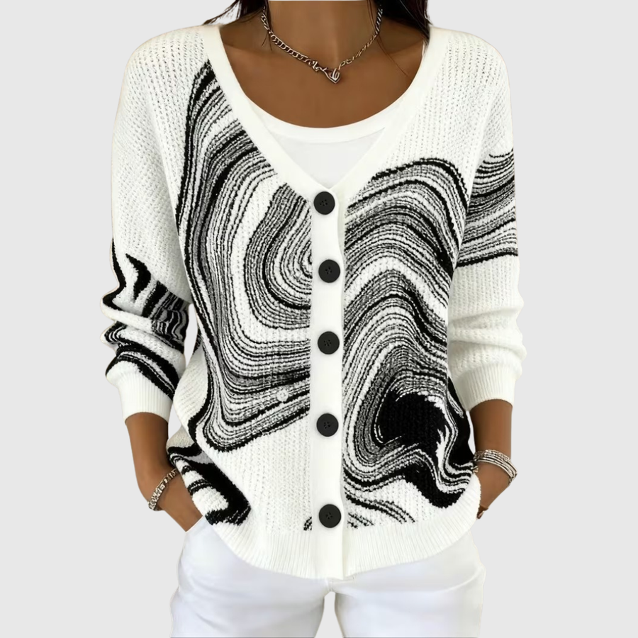Cécile | Strikket cardigan med knapper
