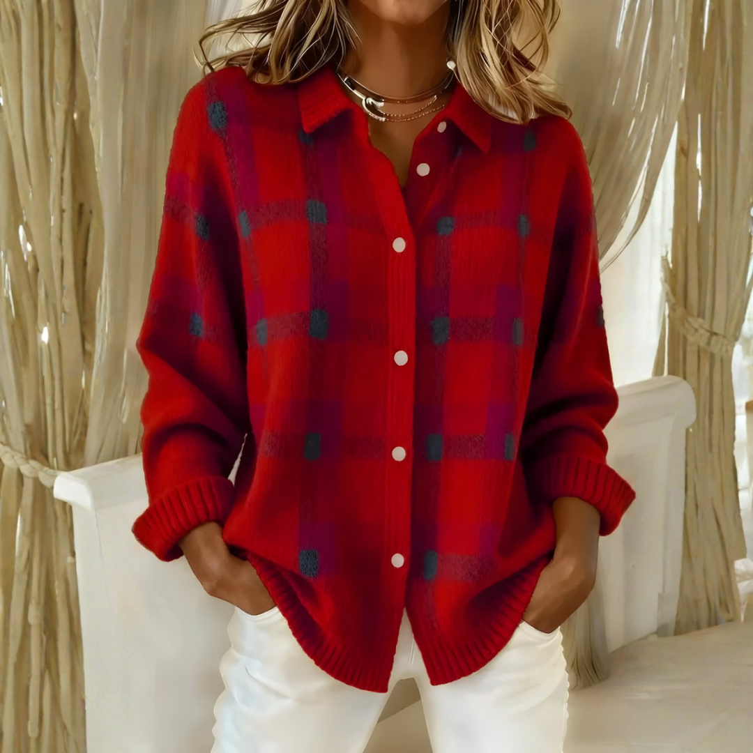 Emilia | Ternet strikcardigan