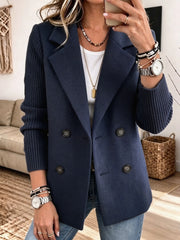 Clara – Blazer med strikærmer