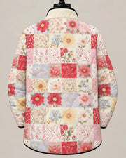 Eliana | Quiltet patchworkjakke med vilde blomster