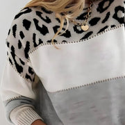 Aurelia - Afslappet sweater med leopardprint
