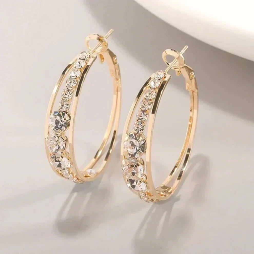 Elegante Glitrende Creoler