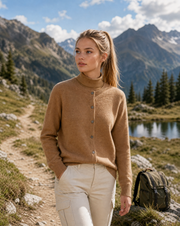Blød cardigan med knapper