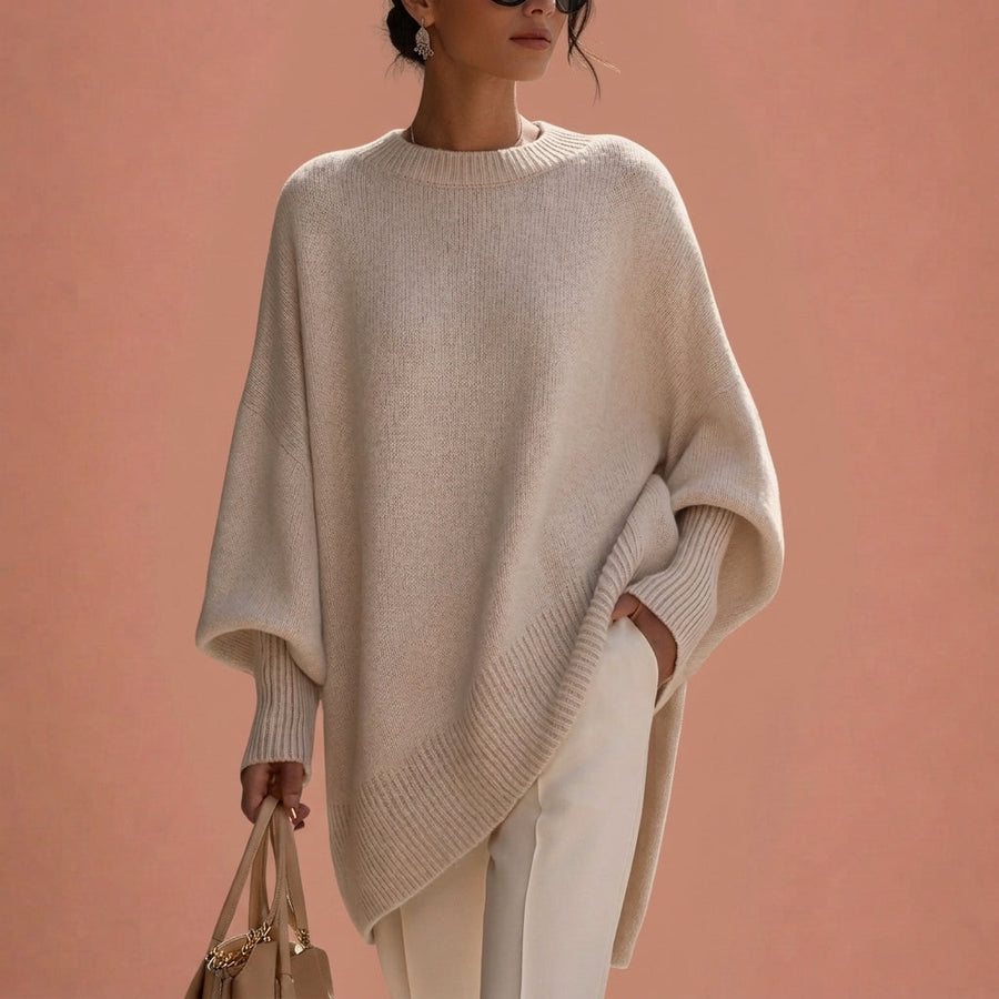 Giorgia | Oversize-striktrøje med rund hals