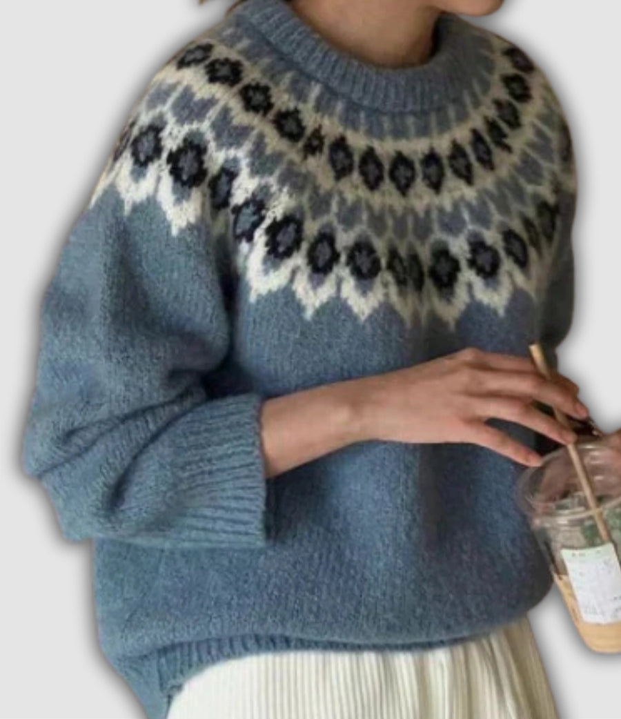 Coralie Jacquard | Retro jacquardtrøje