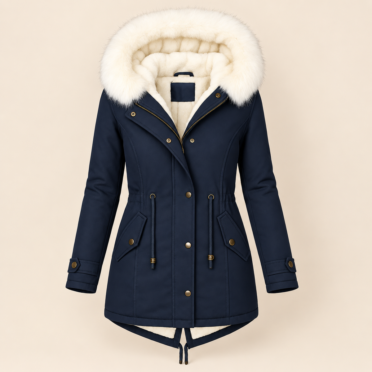 Albane | Elegant, lang vinterparka
