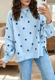 Arelia – Afslappet sweatshirt med prikker