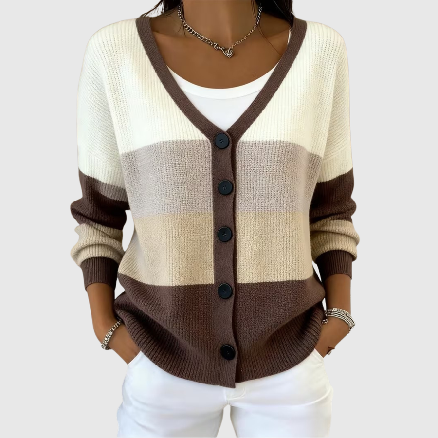 Hélène | Strikket cardigan med knapper