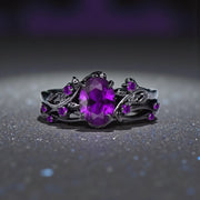Skumringsvedbend-ring - Lilla