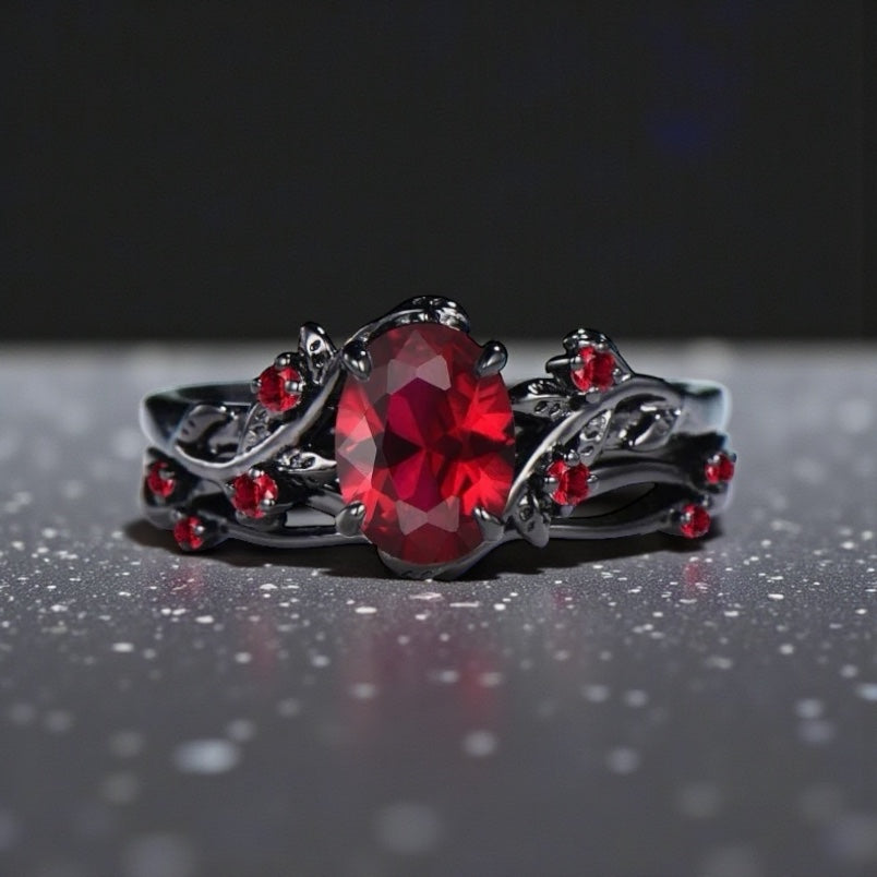 Skumringsvedbend-ring - Flamme