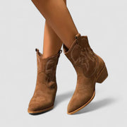 Darcy | Broderede western-ankelstøvler