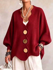 Madison | Løs strikket cardigan med knapper
