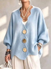 Madison | Løs strikket cardigan med knapper