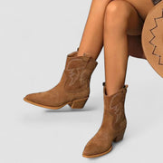 Darcy | Broderede western-ankelstøvler