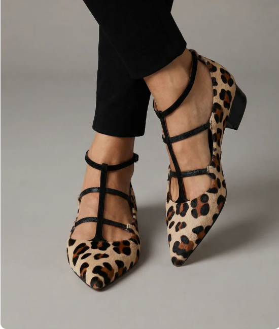 Bridget | Pumps med leopardrem