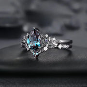 Skumringsvedbend-ring - Safir