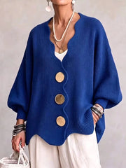Madison | Løs strikket cardigan med knapper