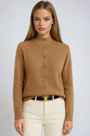 Blød cardigan med knapper