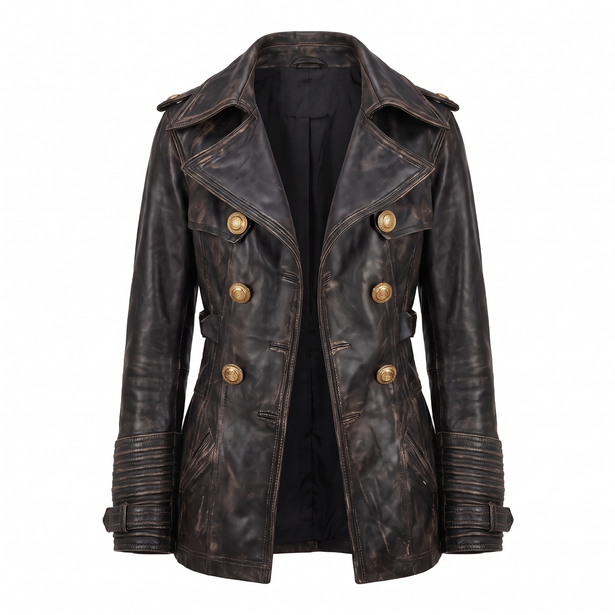 Patrizia | Vintage dobbeltradet jakke med revers