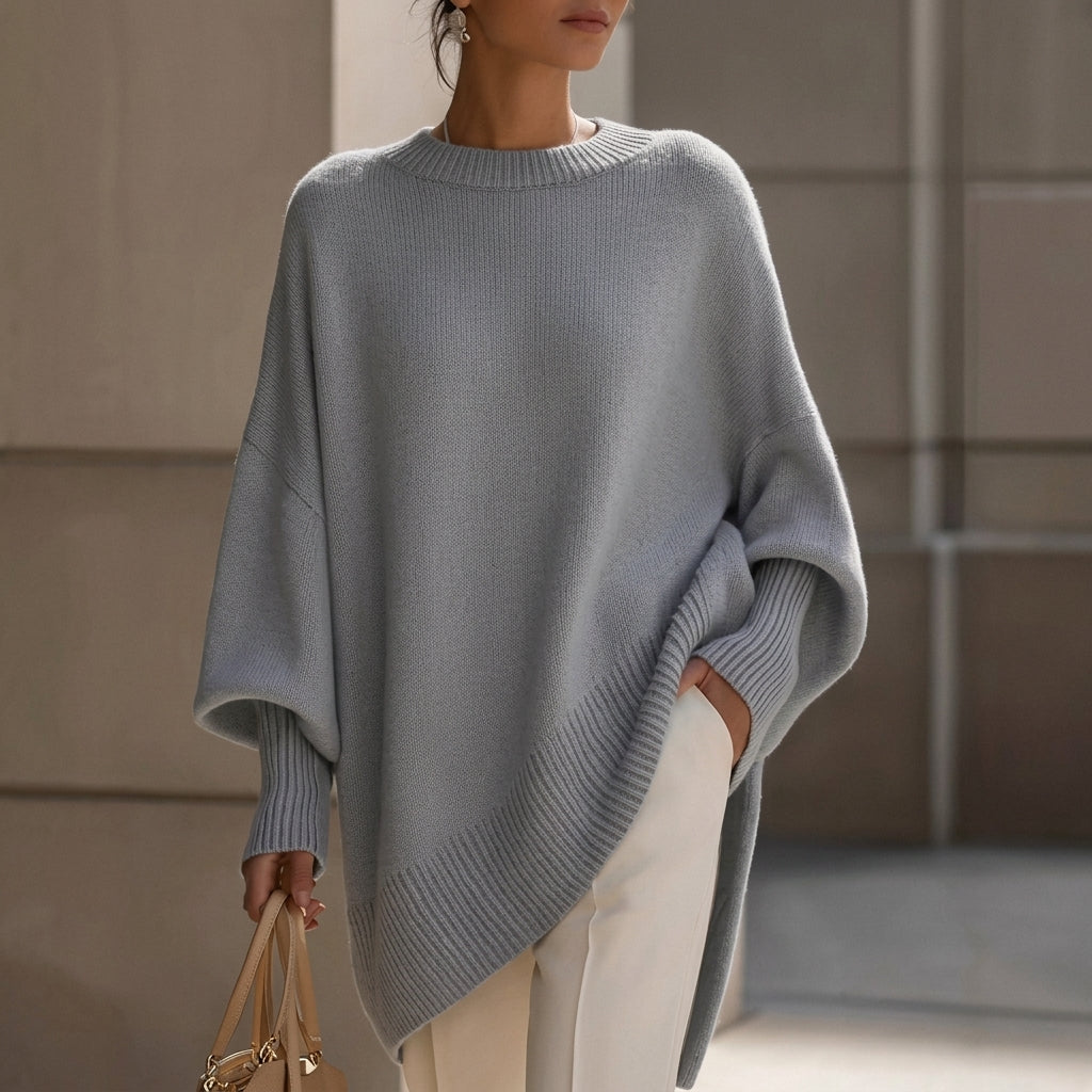 Giorgia | Oversize-striktrøje med rund hals