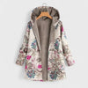 Blomstret beige