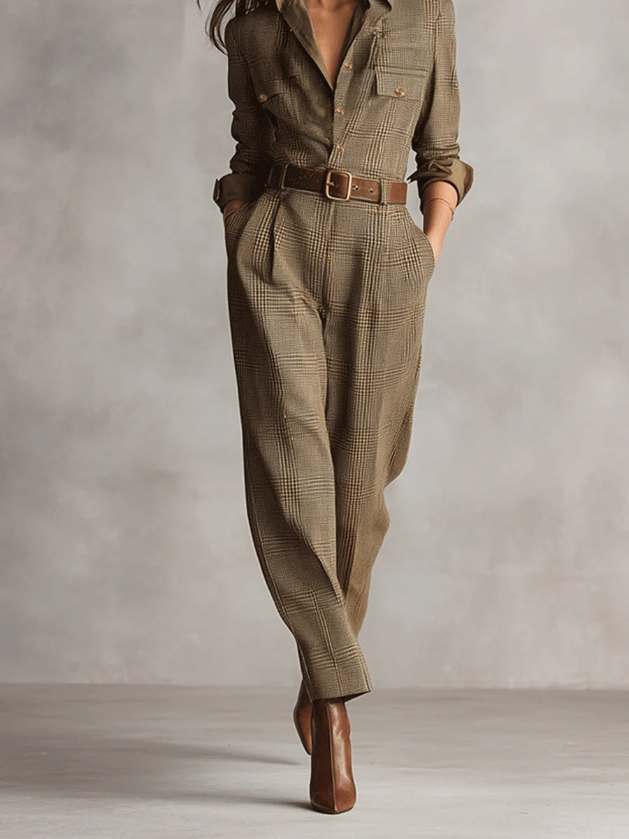 Mirabelle – Tweed jumpsuit til kvinder