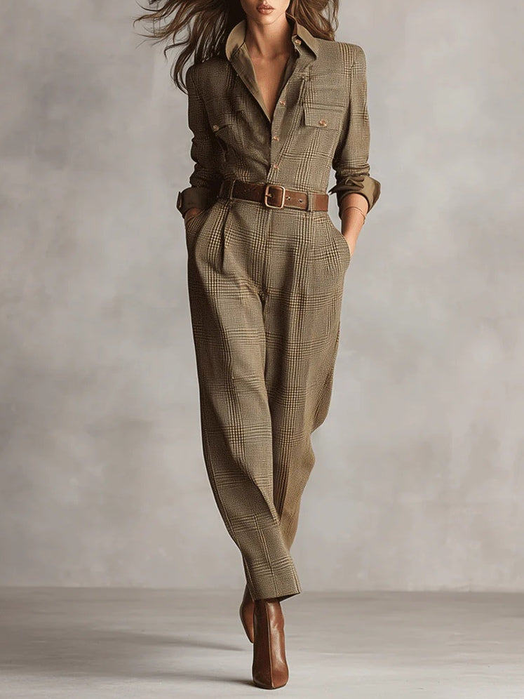 Mirabelle – Tweed jumpsuit til kvinder
