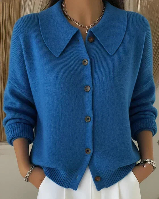 Vega | Cardigan med skjortekrave
